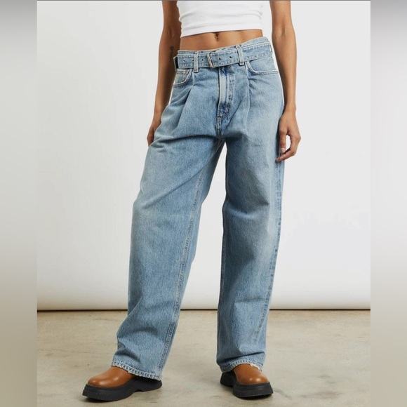 Agolde Denim - Agolde Light Blue Straight Leg Jeans